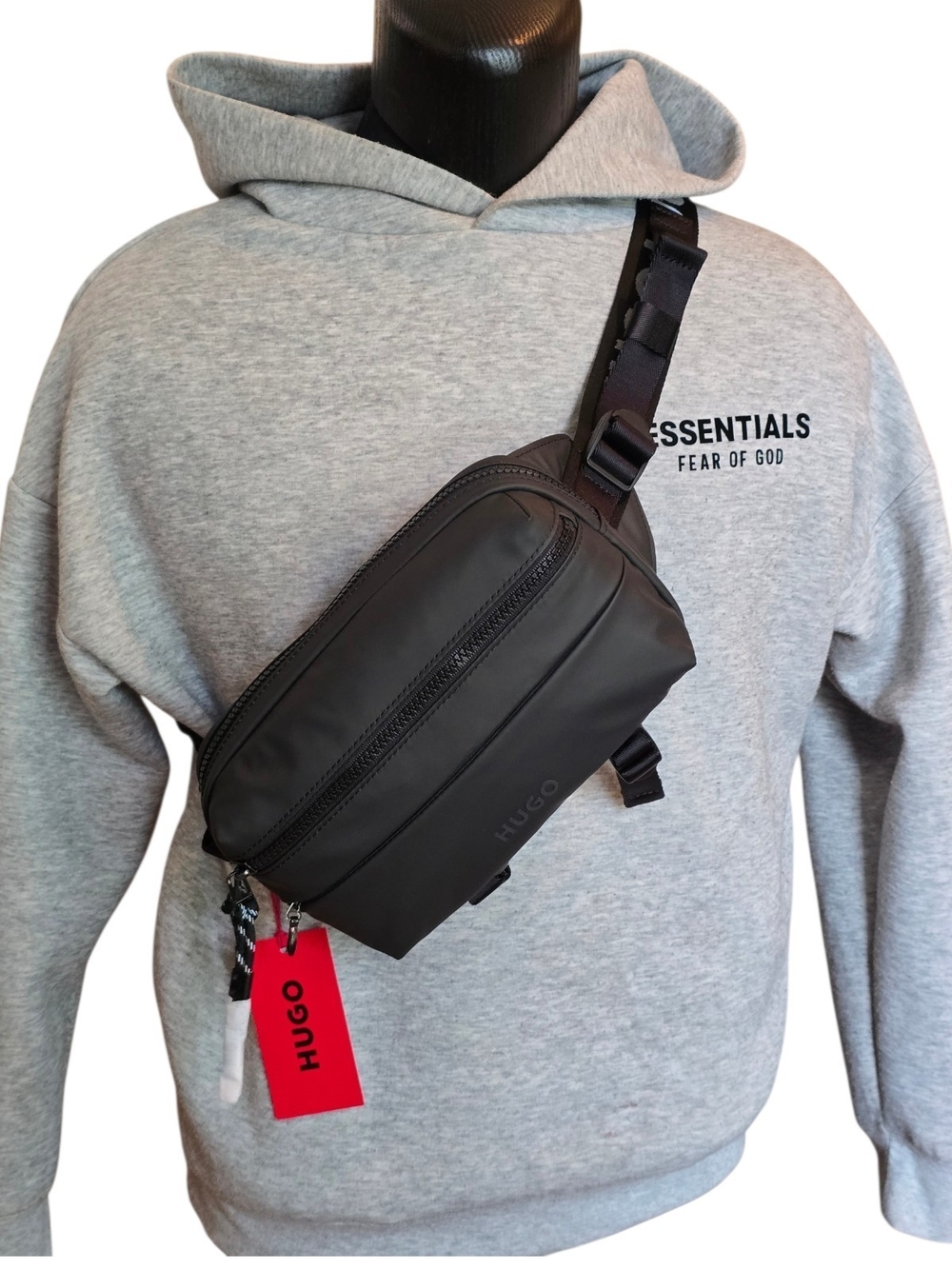 HUGO Black Crossbody Sling Bag